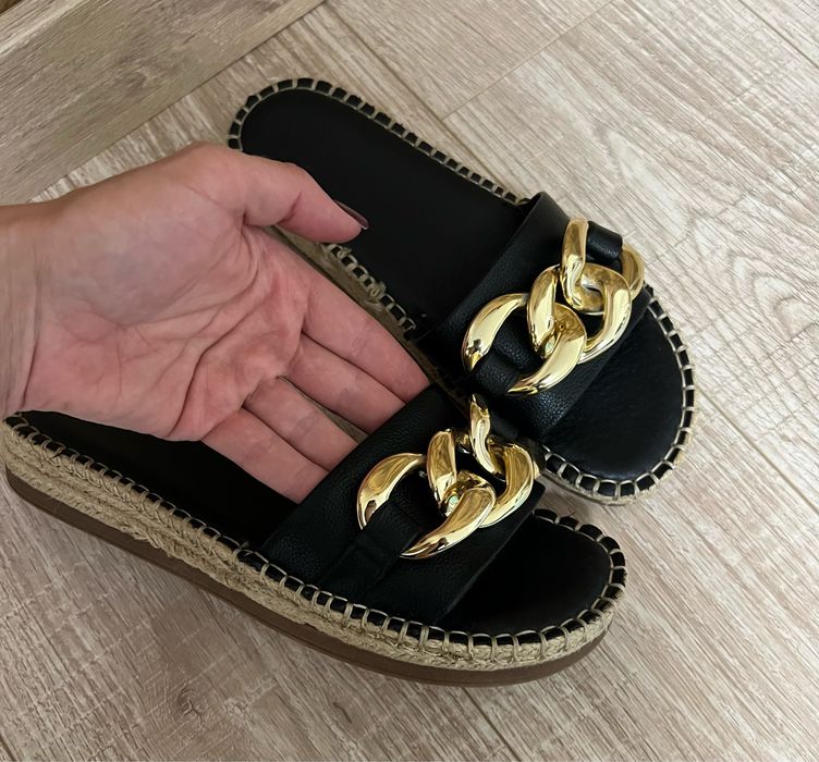 Шкіряні літні  тапки