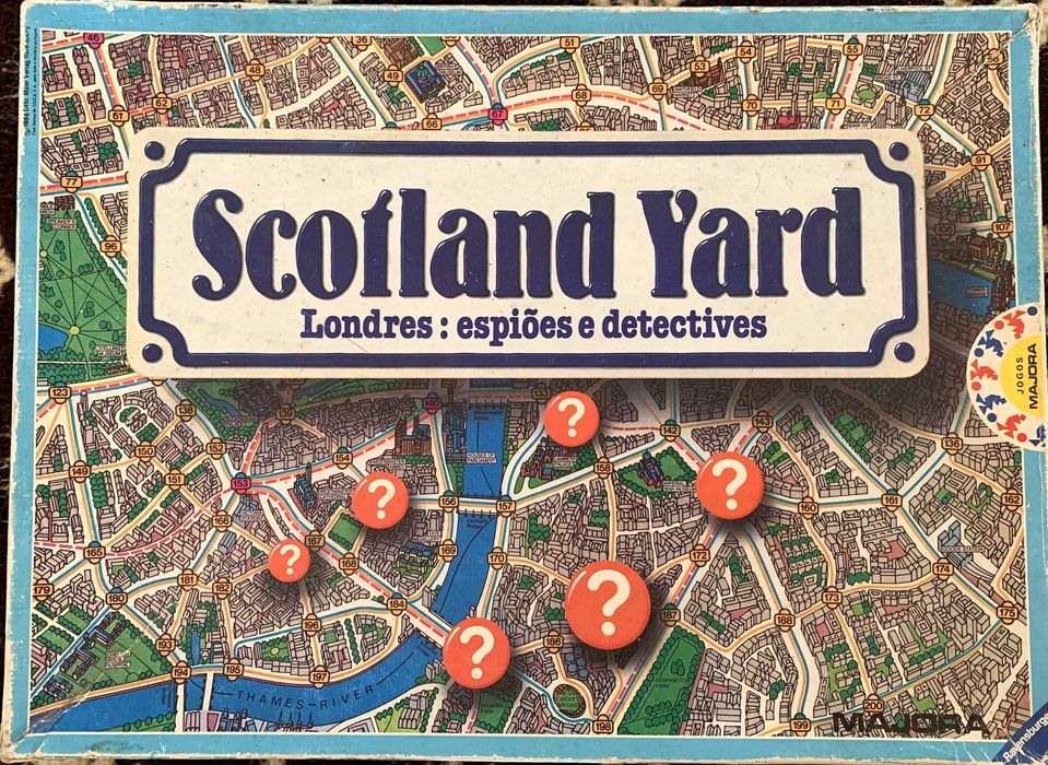 Jogo de tabuleiro vintage da Scotland Yard