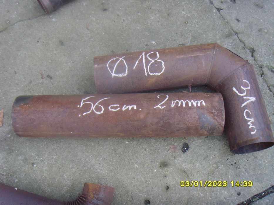 Rura kominowa z rewizją i regulacją dopływu powietrza