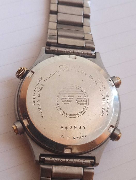 Seiko 7A38 Хронограф Tiтан колекційний