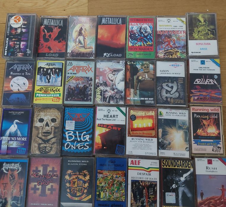 Kasety Metallica i  IRON MAIDEN