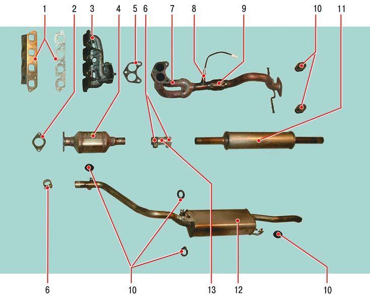 Глушитель CHERY AMULET ( Чери Амулет )