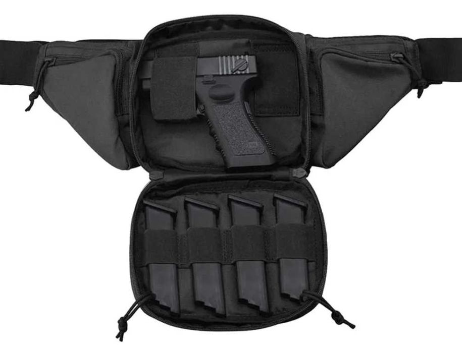 Мужская сумка на пояс/плече с КОБУРОЙ. Цвет: черный, койот, олива.