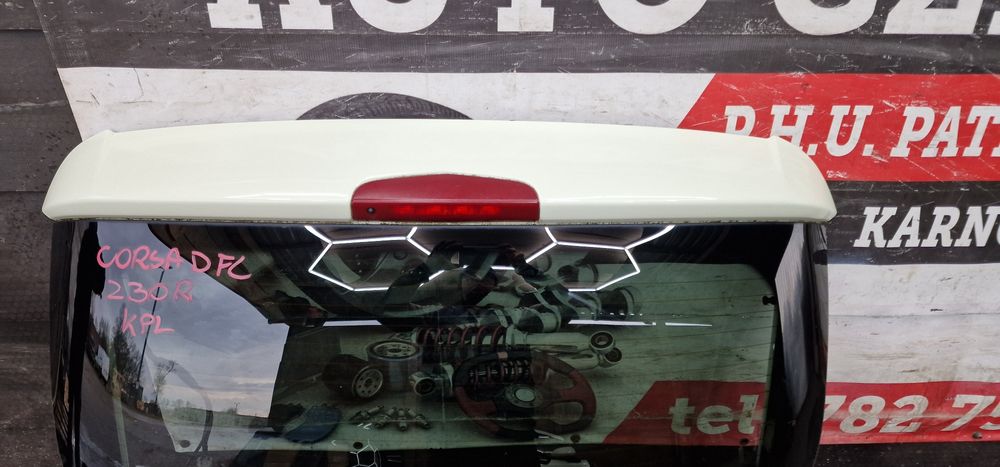 Klapa tylna kompletna OPEL CORSA D 3D z30r