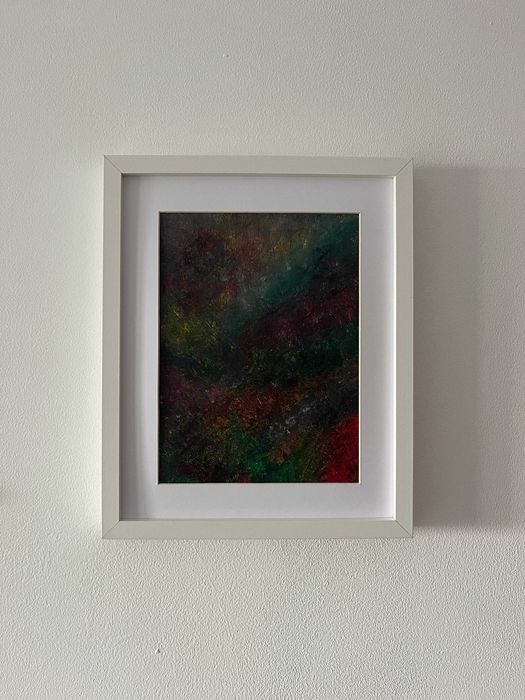 Pintura abstrata em acrílico