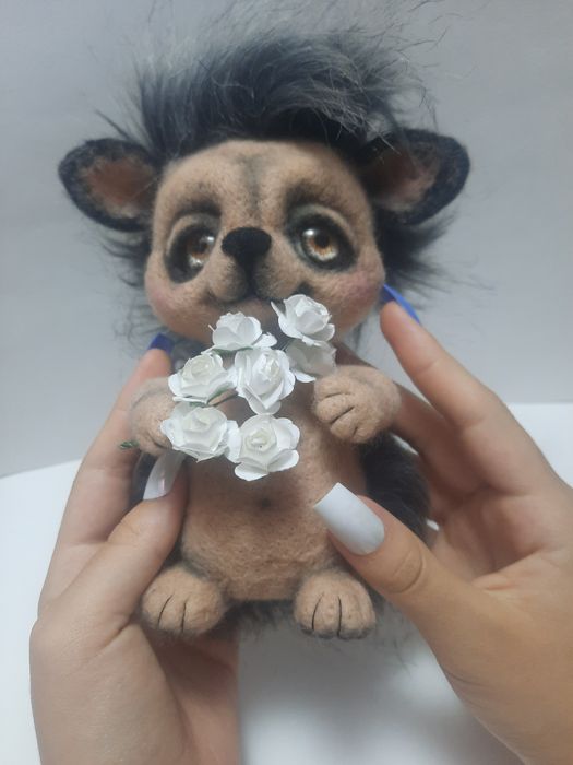 Валяная игрушка, валяна іграшка їжачок