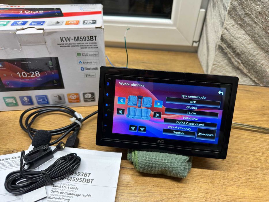 radio samochodowe jvc kw-m593bt,carplay android auto