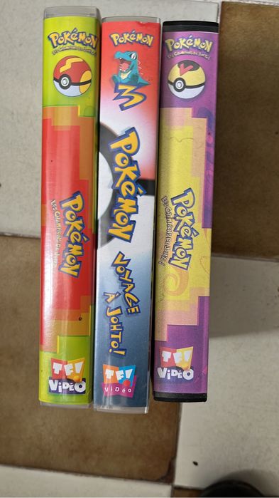 3 cassetes VHS POKÉMON francesas