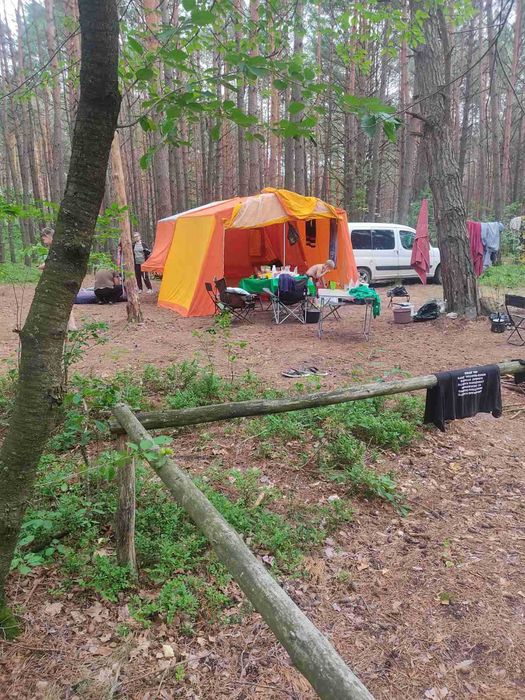 Прицеп Skif M1 палатка , кемпінг  на 4 місця з верандою 2-4м