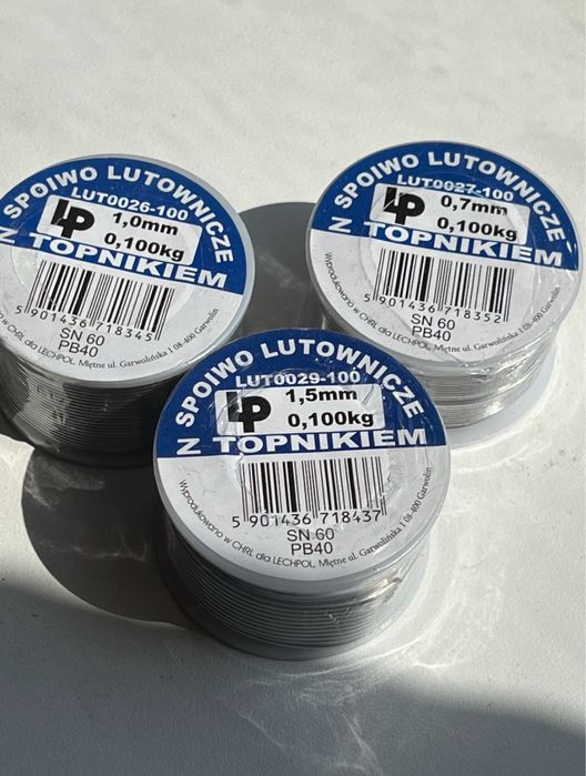 Припій для пайки у асортименті