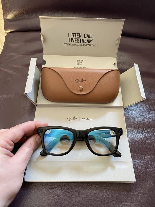 Смарт-окуляри Ray-Ban Meta Wayfarer [Gen 2] Standard Matte Black Frame / Clear Lenses