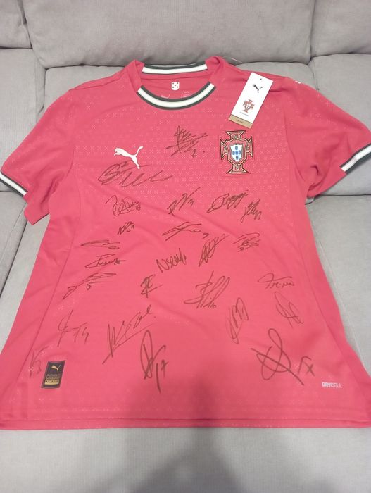 Camisola Portugal 24/25 OFICIAL Puma - Autografada p/ Seleção (Nova)