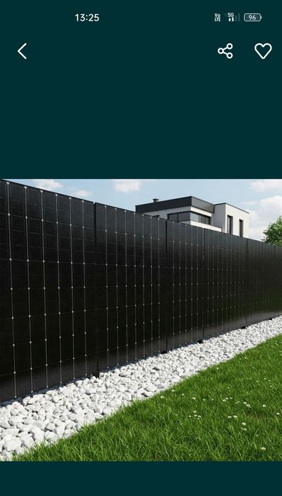 6,5kw Ogrzewanie ciepłej wody-budynku  z paneli solarnych OGRODZENIE SOLARNE