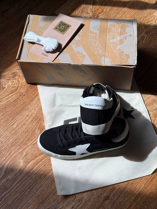 SALE!!! Жіночі кеди Golden Goose Super-Star | Black & White Luxury