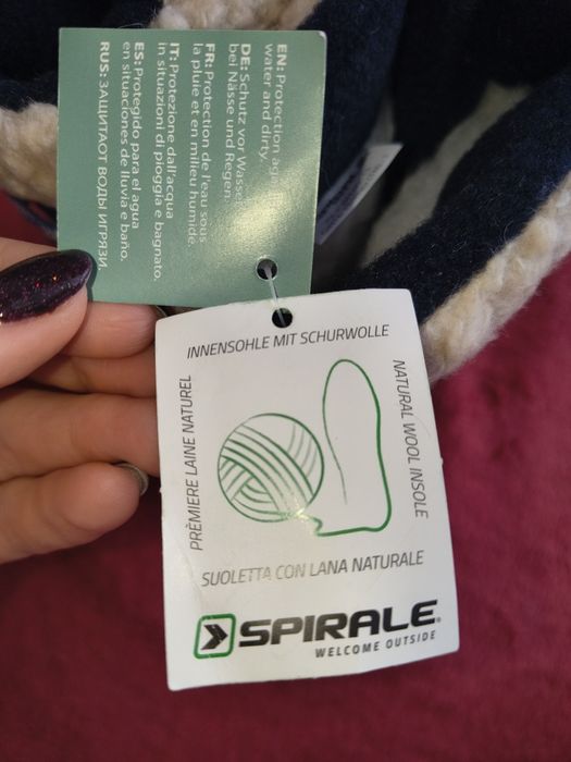 Śniegowce z wełną,Spirale dla chłopca, roz.28, Nowe z metką!