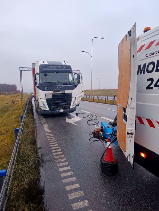 Mobilny serwis opon TIR Częstochowa, mobilna wulkanizacja 24