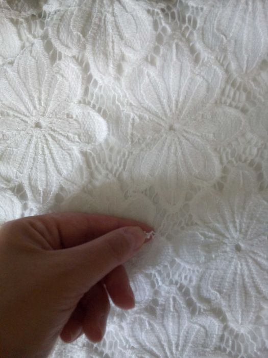 biała bluzka hiszpanka dorothy perkins 46 koronka