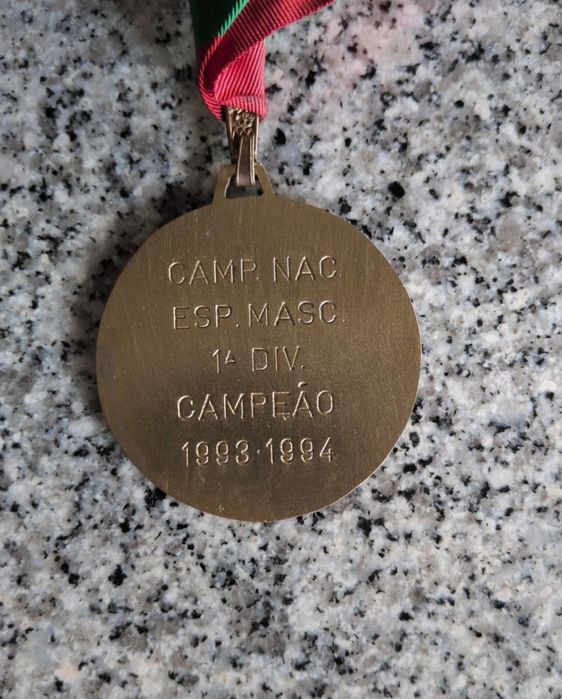 Medalha de campeão da 1ª divisão andebol