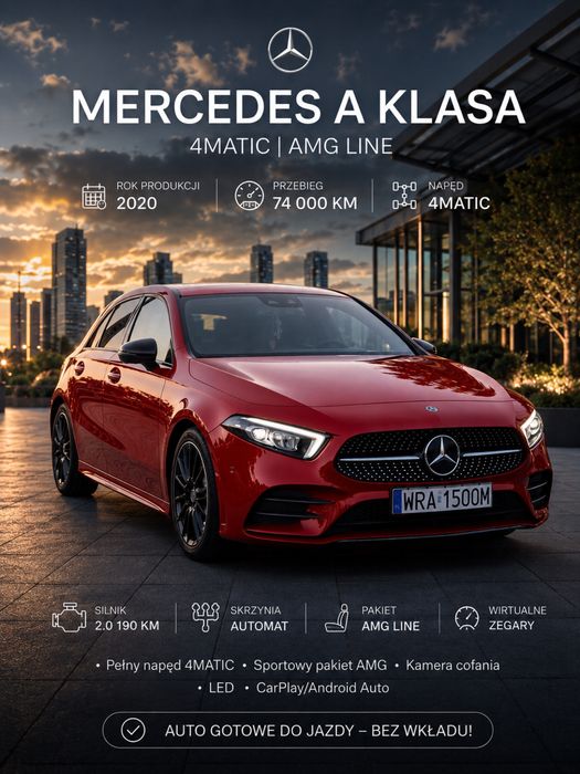 Mercedes-Benz A 220 4MATIC | 2.0 Turbo | AMG | Panorama | KEYLESS-GO | Premium Audio