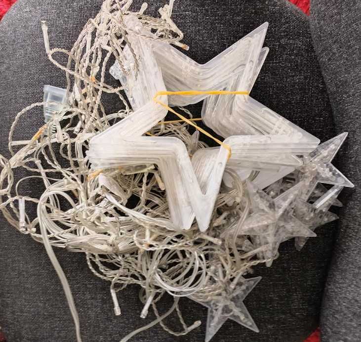 Świąteczna kurtyna świetlna 12 gwiazdek, 2m, 138LED, 8 trybów Avoalre