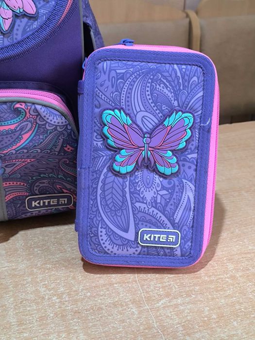 Шкільний каркасний рюкзак Kite 501 Flowery портфель