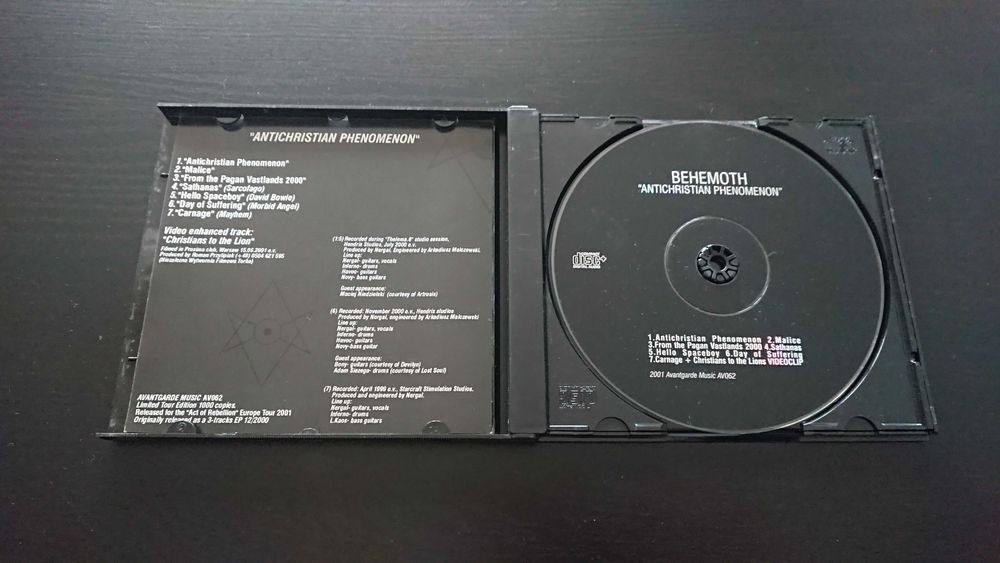 Behemoth Antichristian Phenomenon CD *UŻYWANA* Limit Edit 1000 