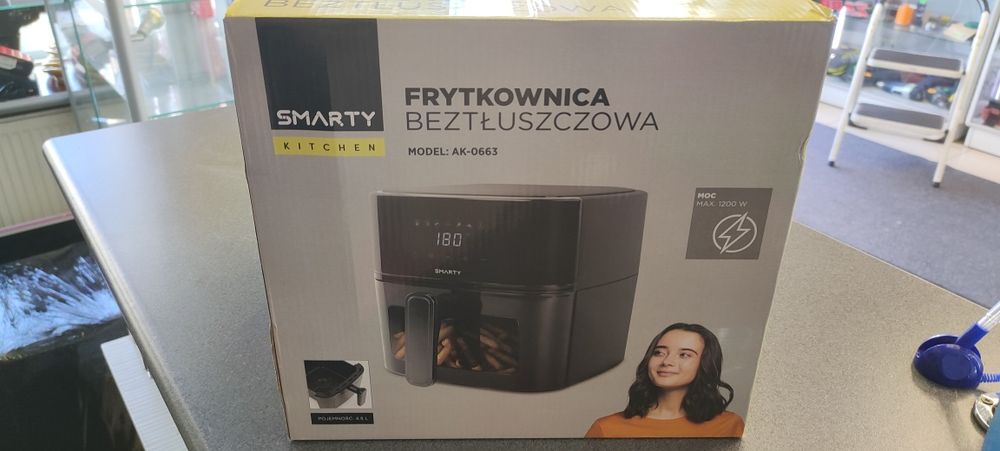 W2//Smarty Kitchen/ Frytkownica Beztłuszczowa 4.5L/ Nowa Szczecin