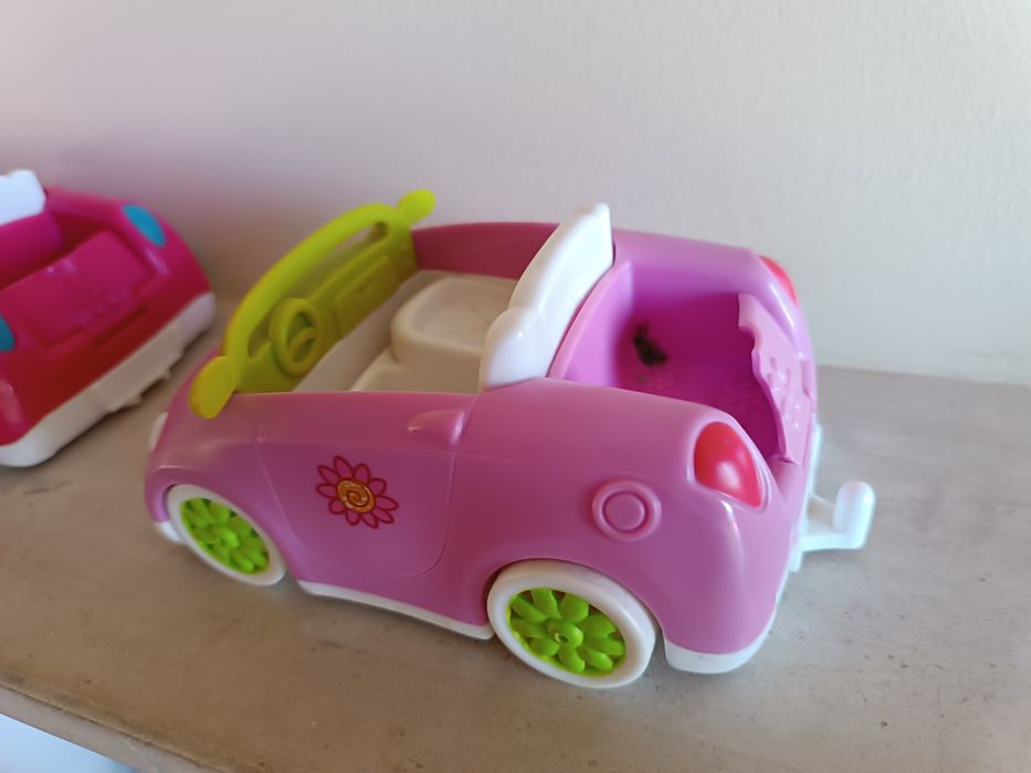 Carros e barco lancha Pinypon várias cores