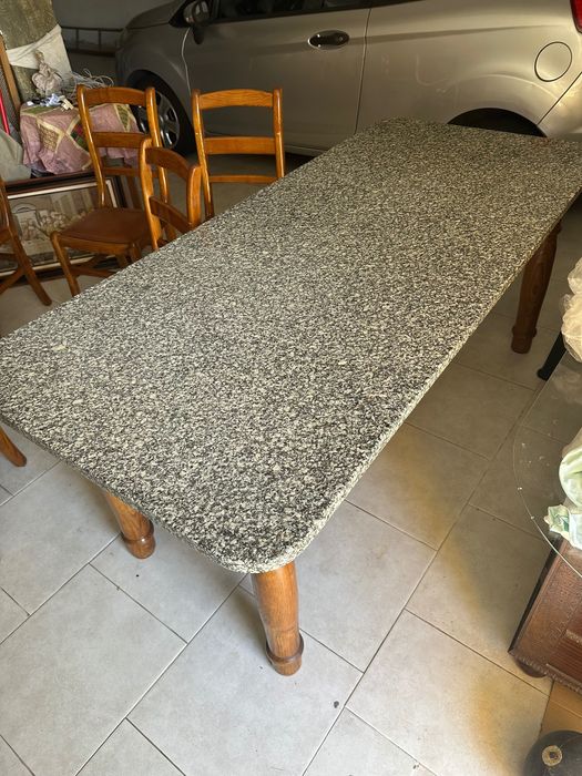 Mesa de tampo de Mármore