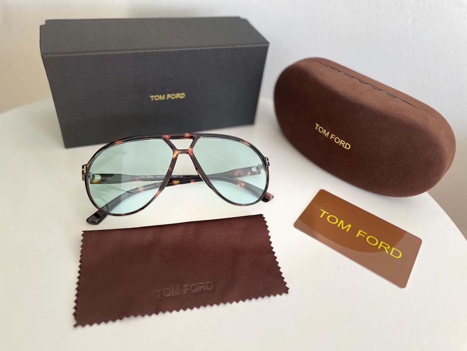Okulary Tom Ford Miętowa soczewka