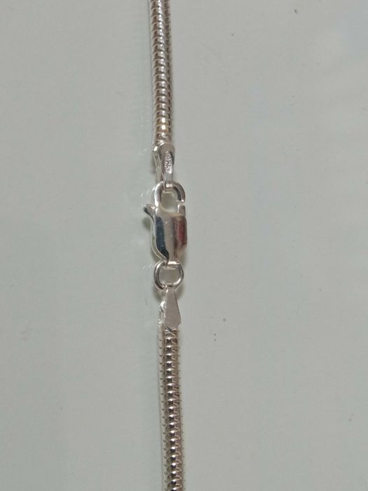 Elegancki naszyjnik łańcuszek 42 cm Splot Linka żmijka Sterling Silver 925