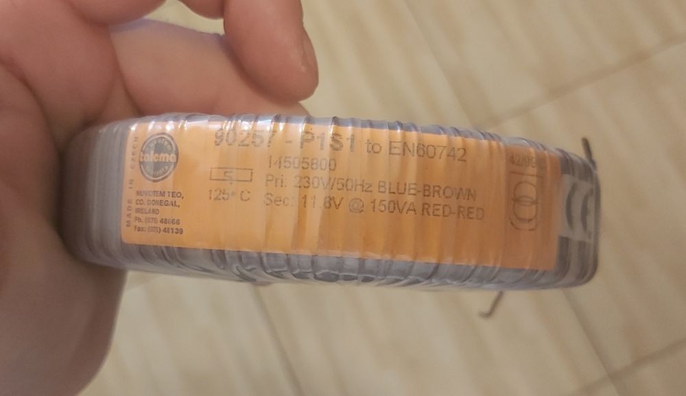 Toroidalny otwarty transformator 150vat oświetleniowy niskiego napięci