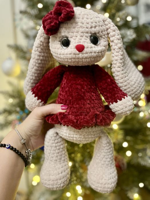 Króliczek maskotka przytulanka hand made