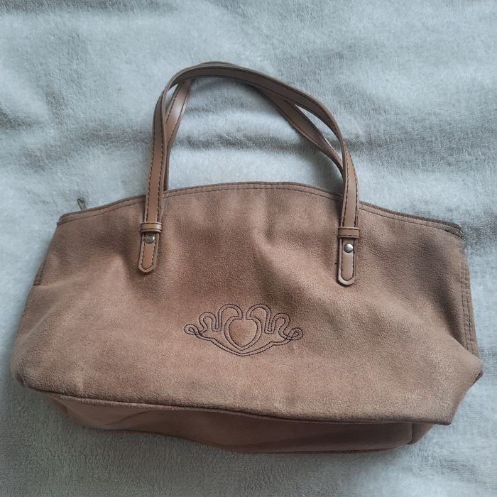 Prawie nowa brązowa torebka hand made