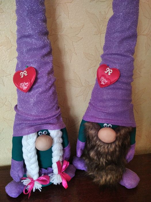 Гноми 60 см новорічні, скандинавські.