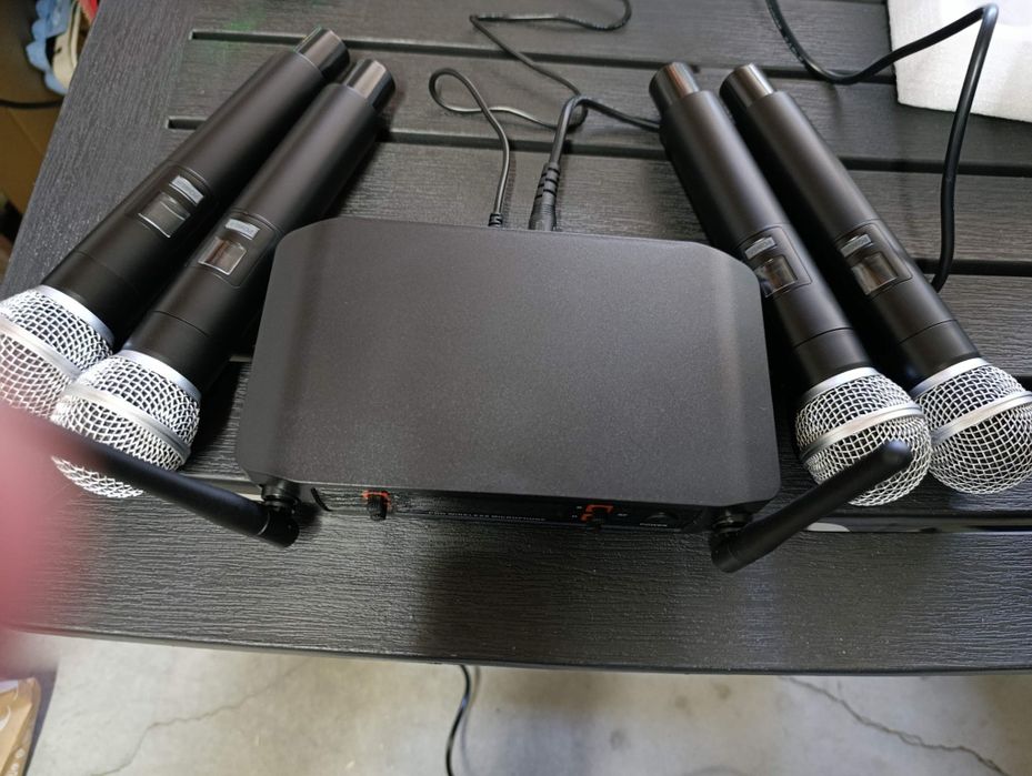 Microfones profissionais conjunto de 4 microfones sem fio