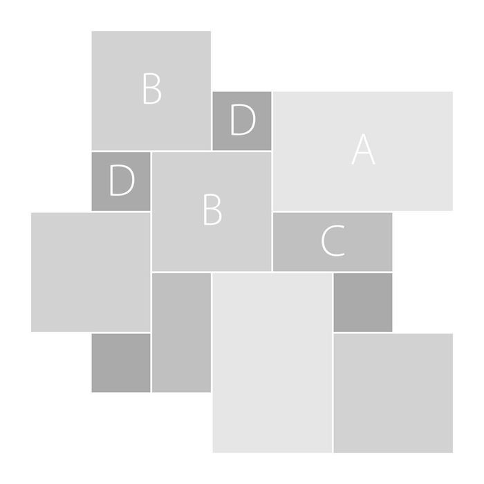 Płytki Kamienne Trawertyn Silver Ash komplet Rzymski 0,742m2 / KAMIEŃ