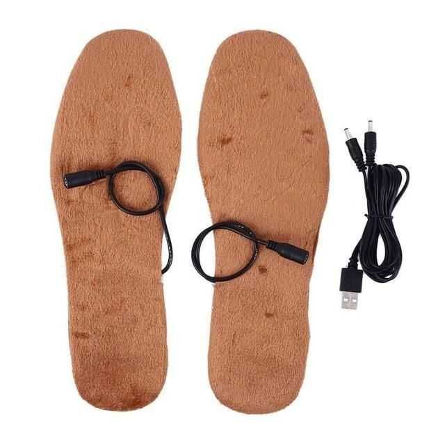 Стельки теплые с подогревом от USB для обуви ног