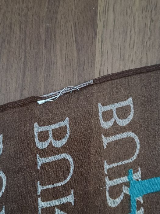 Тончайший шарф BURBERRY полиэстер 160×54 см