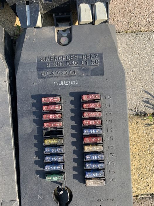 Блок предохранителей Sprinter CDI TDI Спринтер W903 W901 LT 316 312