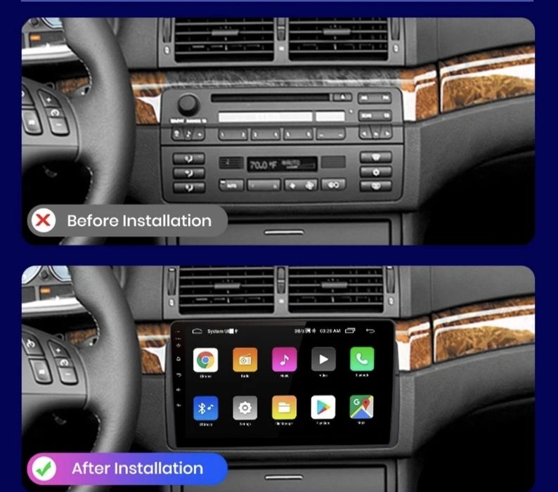 ‼️ BMW X5 E53, 5 E39, 3 E46 ‼️ Android магнітола 8/128 GB, Carplay, 4G