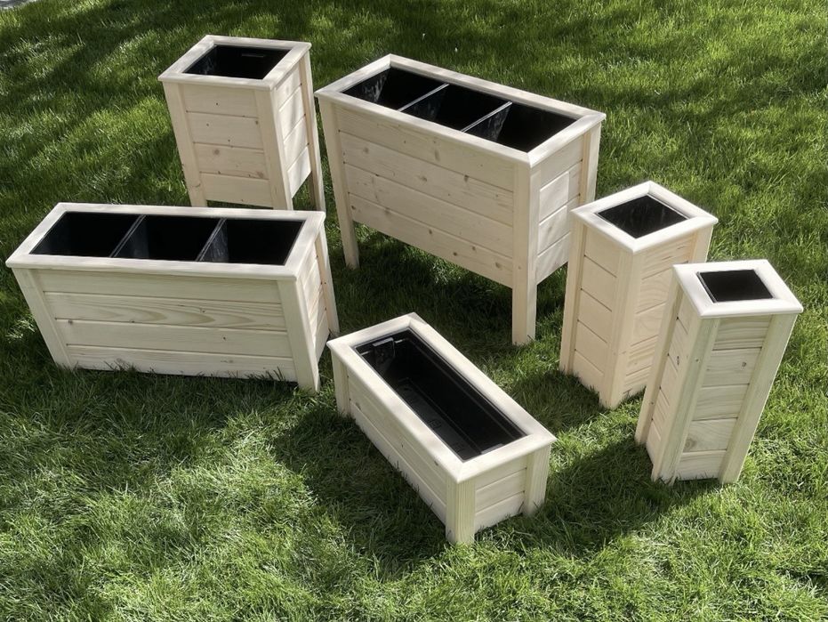 Donice drewniane / skrzynie ogrodowe – solidne, ręcznie robione