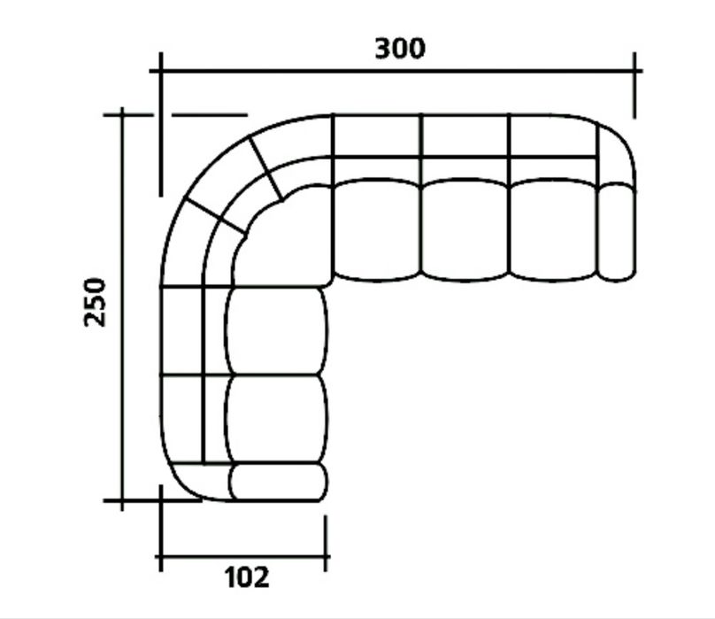 Шкіряний диван Дюна