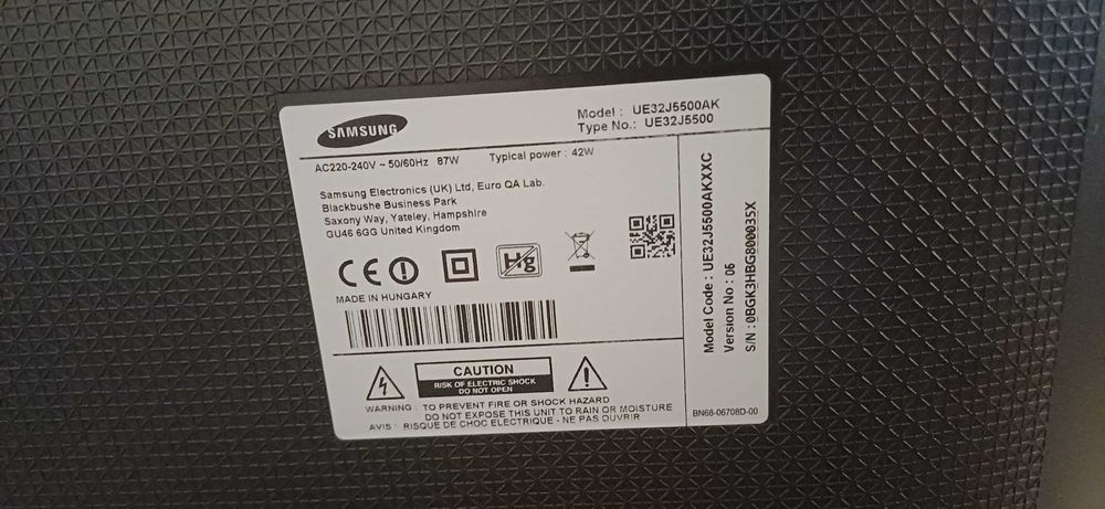 Smart TV LED Samsung 32" Full HD (Modelo UE32J5500) – Excelente Estado