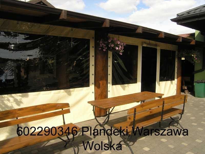Osłony tarasowe z folii przezroczystej z montażem Warszawa i okolice