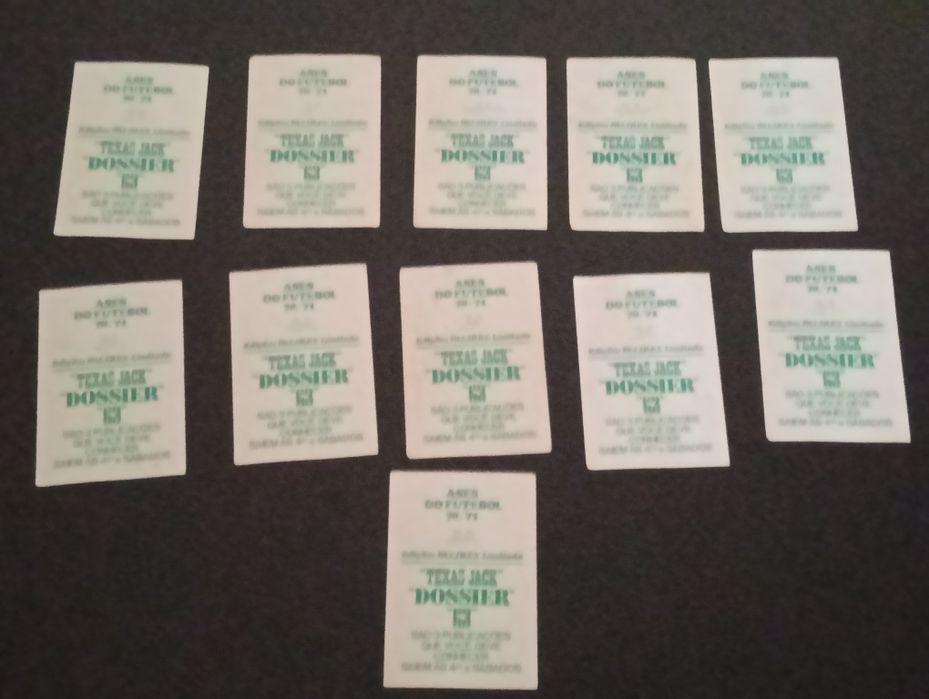 Lote de 11 cromos Varzim S.C.época 1970/71