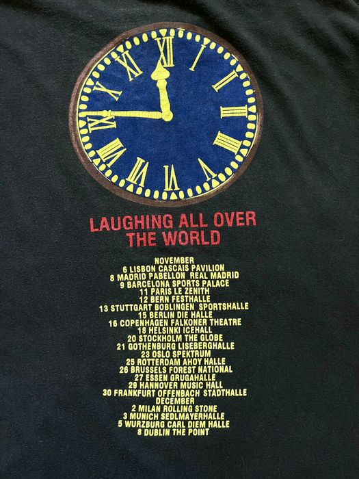 90х годов винтажный мерч Футболка рок гру Thunder Rock Band World Tour