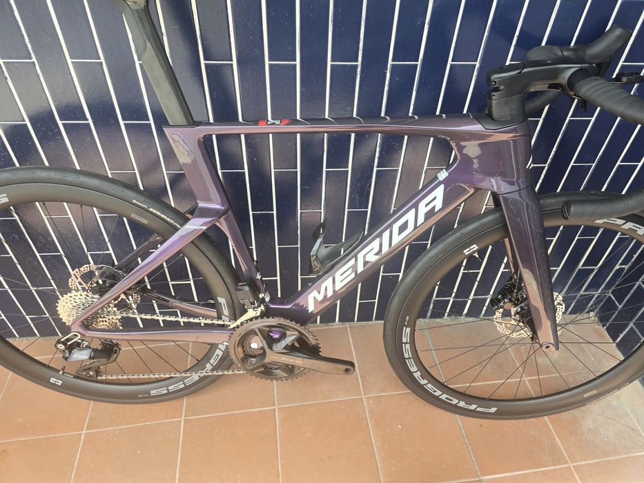 Merida reacto nova rodas de carbono