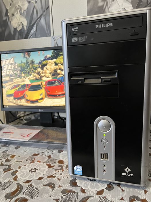 Системный блок Bravo + Монитор LG Flatron L194WT + Bluetooth мышка