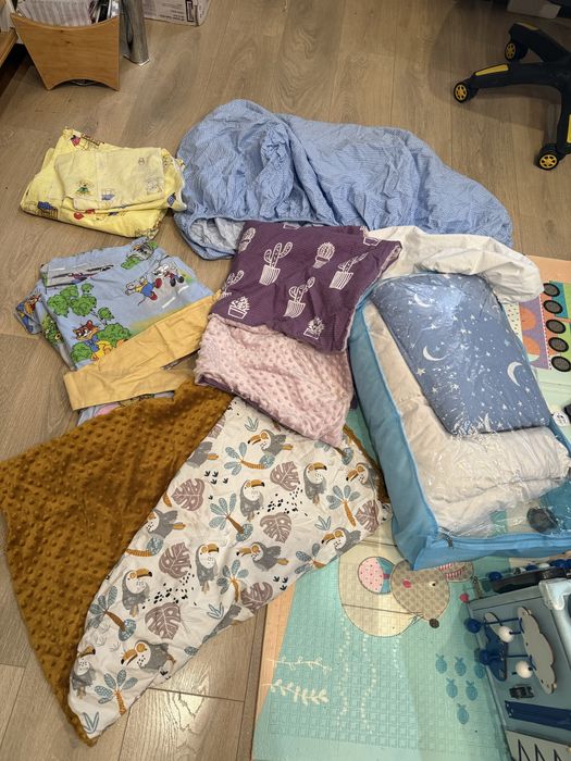 Текстиль для новонароджених, кавдри, постіль, разом або окремо